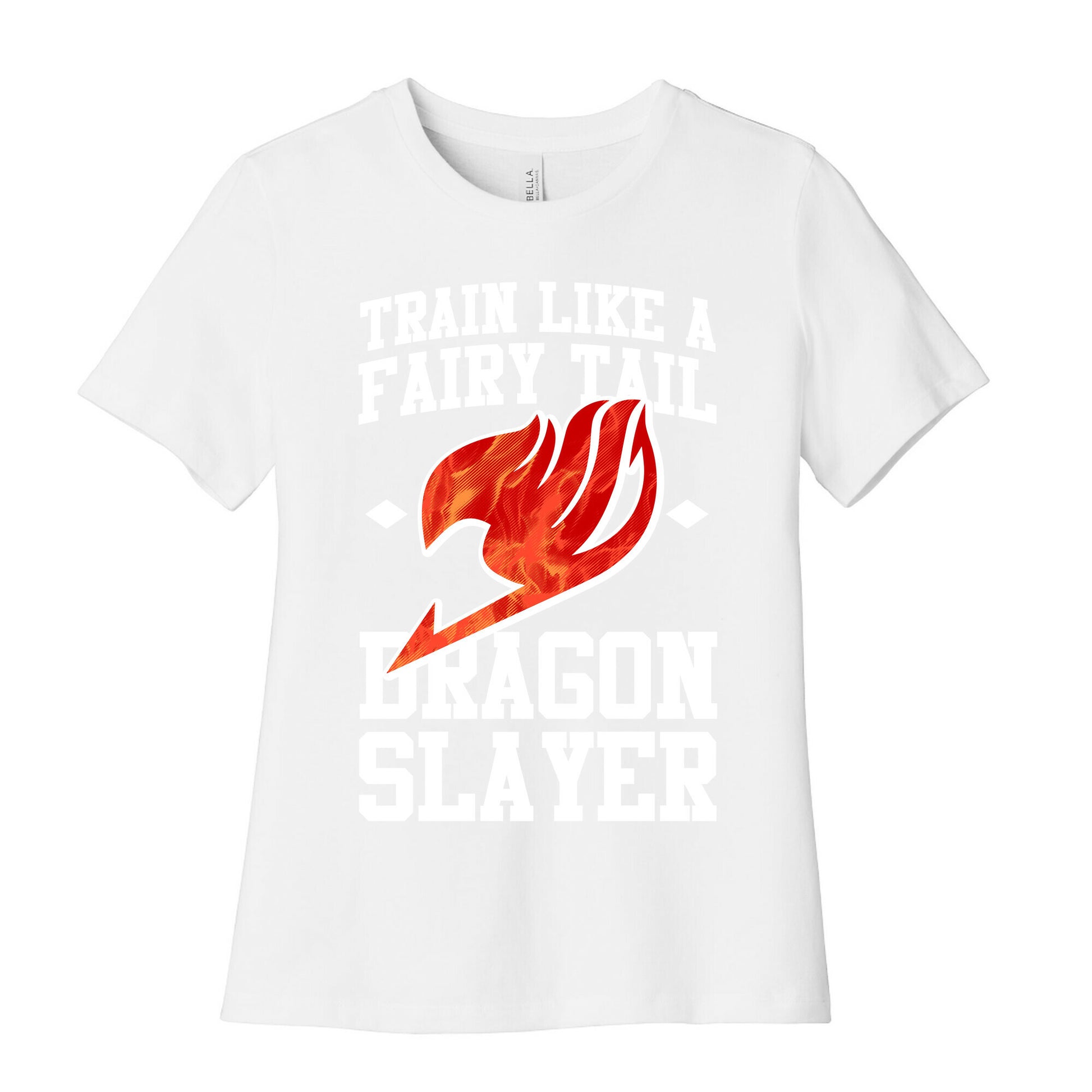Train Like a Fairy Tail Dragon Slayer (Natsu) Women's Cotton Tee
