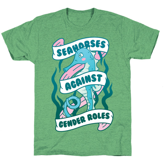 Seahorses Against Gender Roles Unisex Triblend Tee