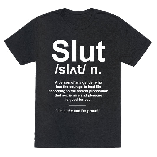 Slut Definition Unisex Triblend Tee