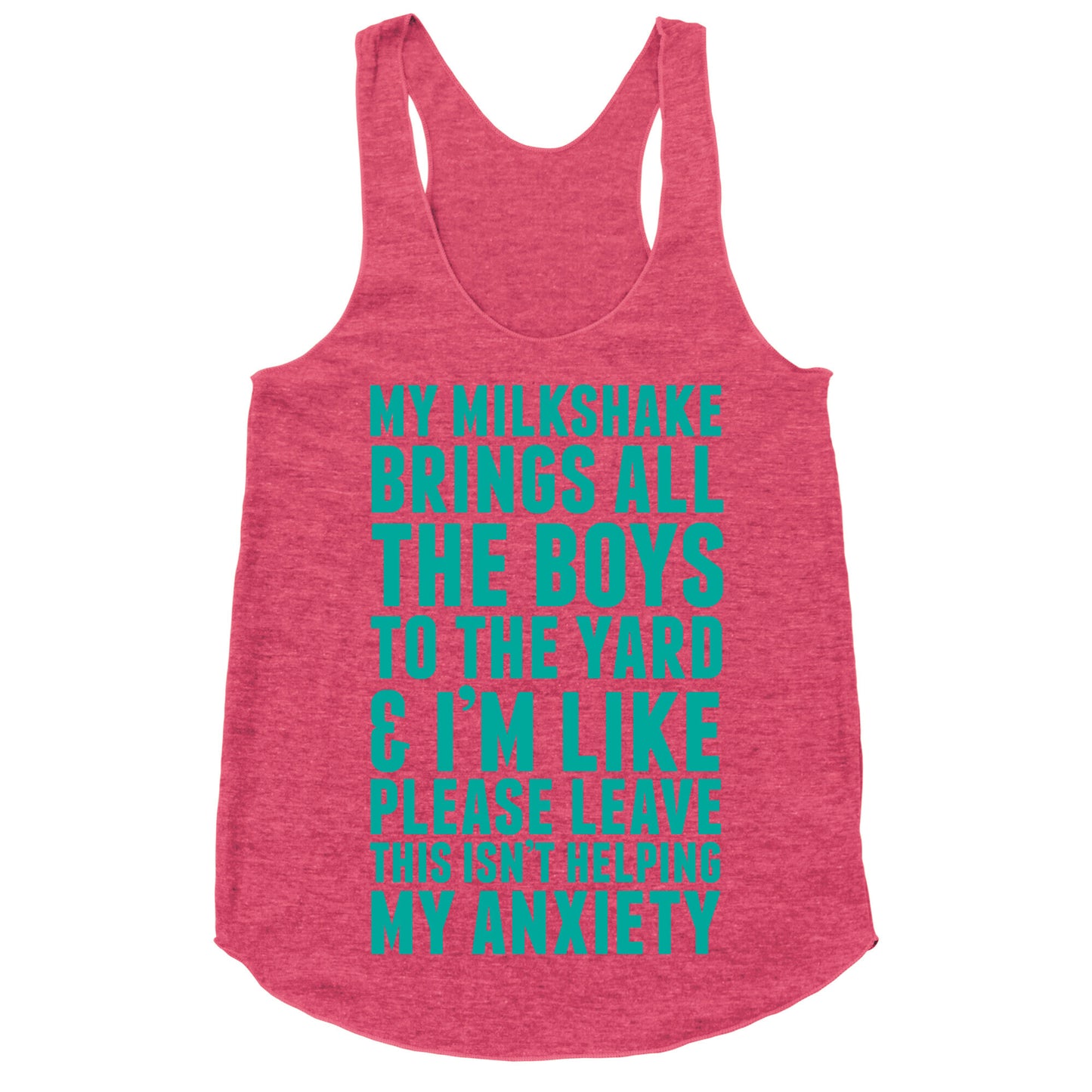 Please Leave This Isn't Helping Racerback Tank