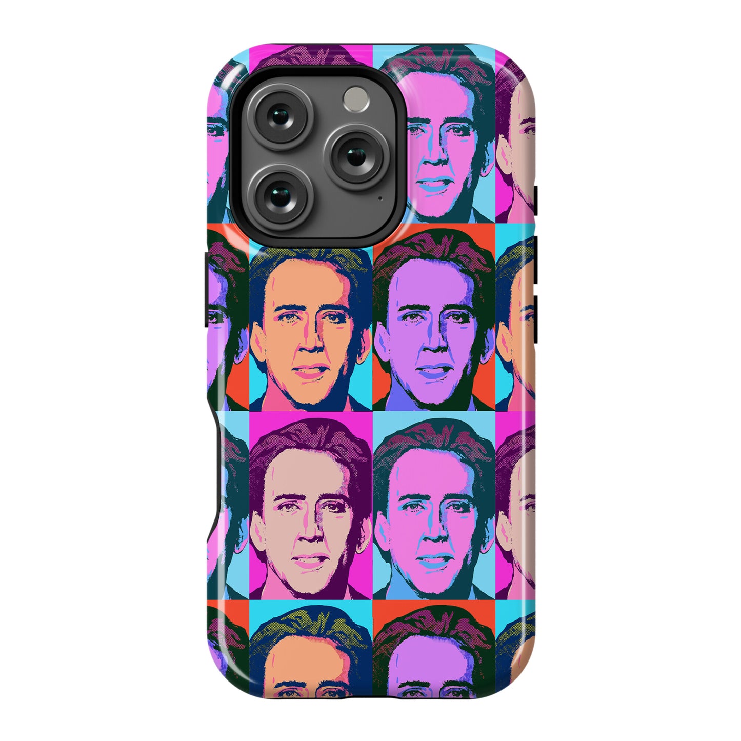 Nicolas Cage Pop Art Parody Phone Case
