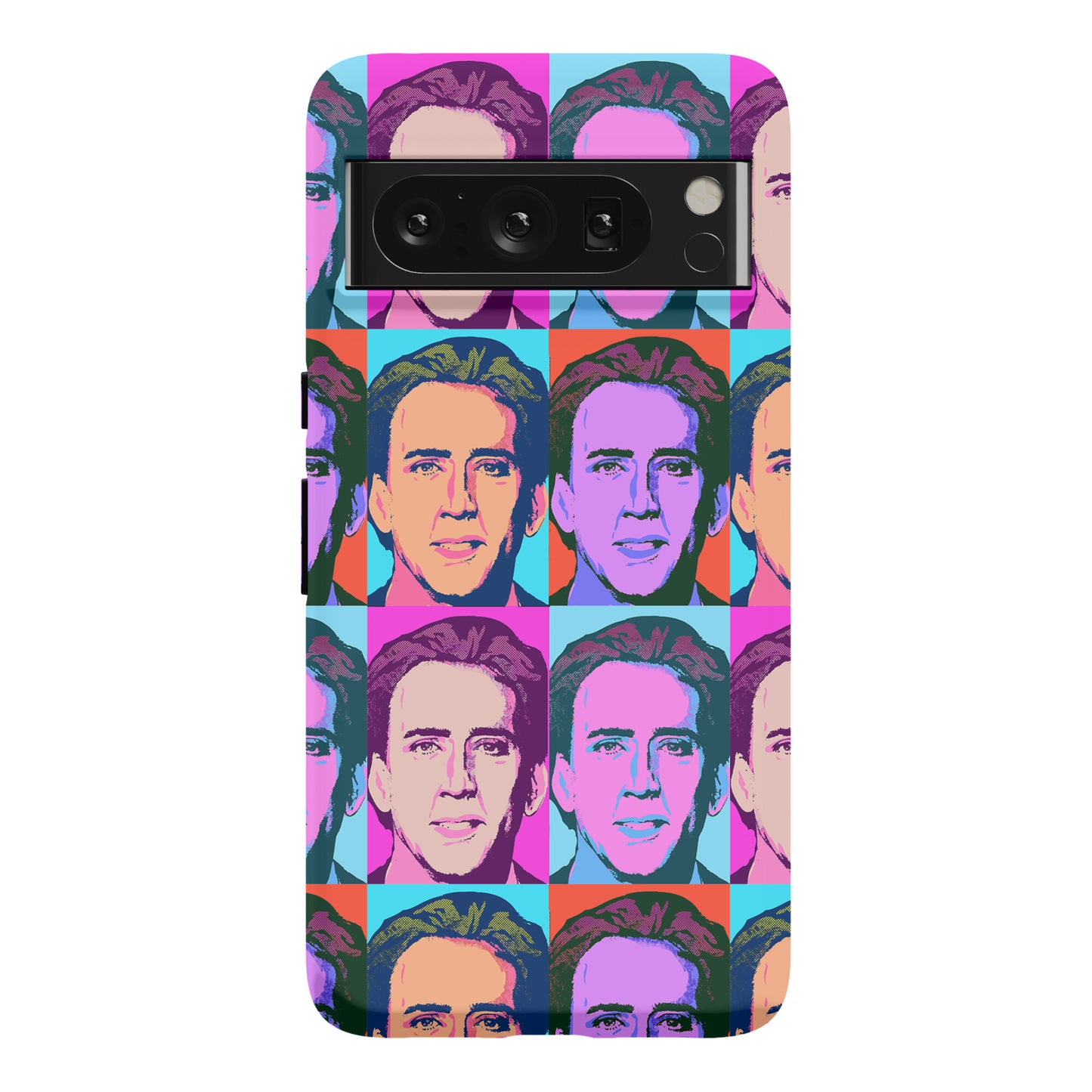 Nicolas Cage Pop Art Parody Phone Case