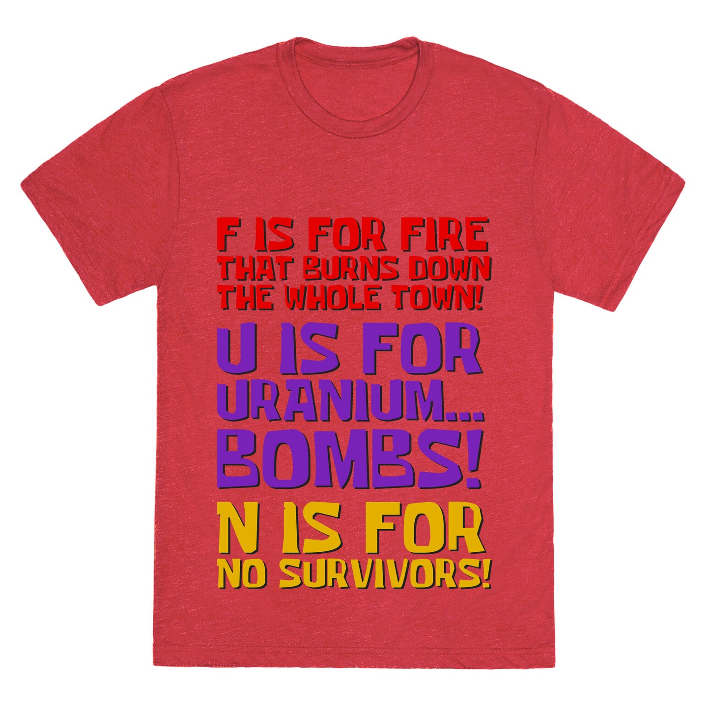 Plankton's F.U.N. Song Unisex Triblend Tee