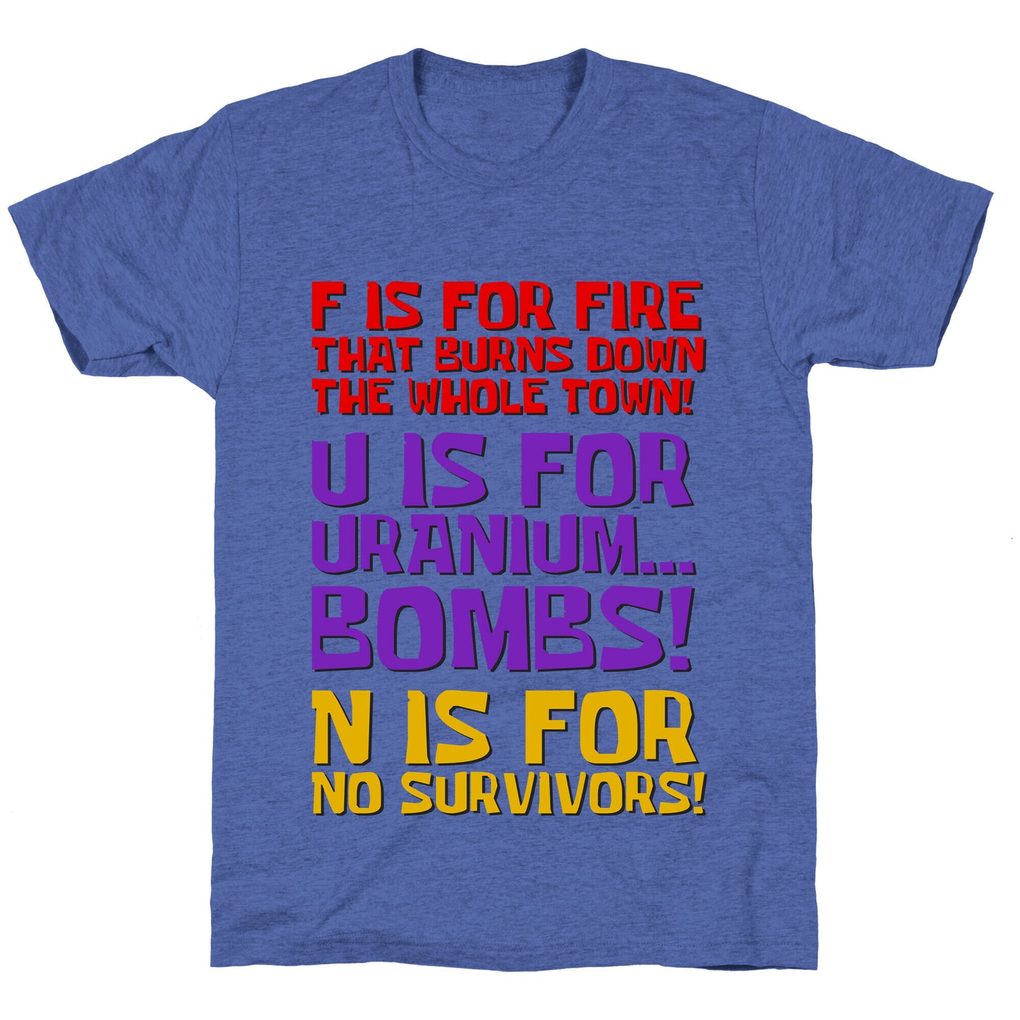 Plankton's F.U.N. Song Unisex Triblend Tee