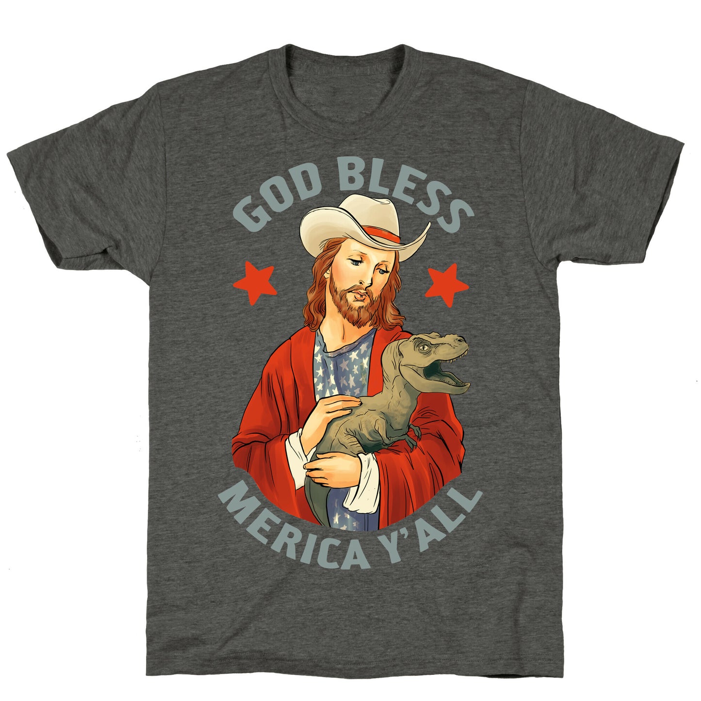 God Bless Merica Y'all Unisex Triblend Tee