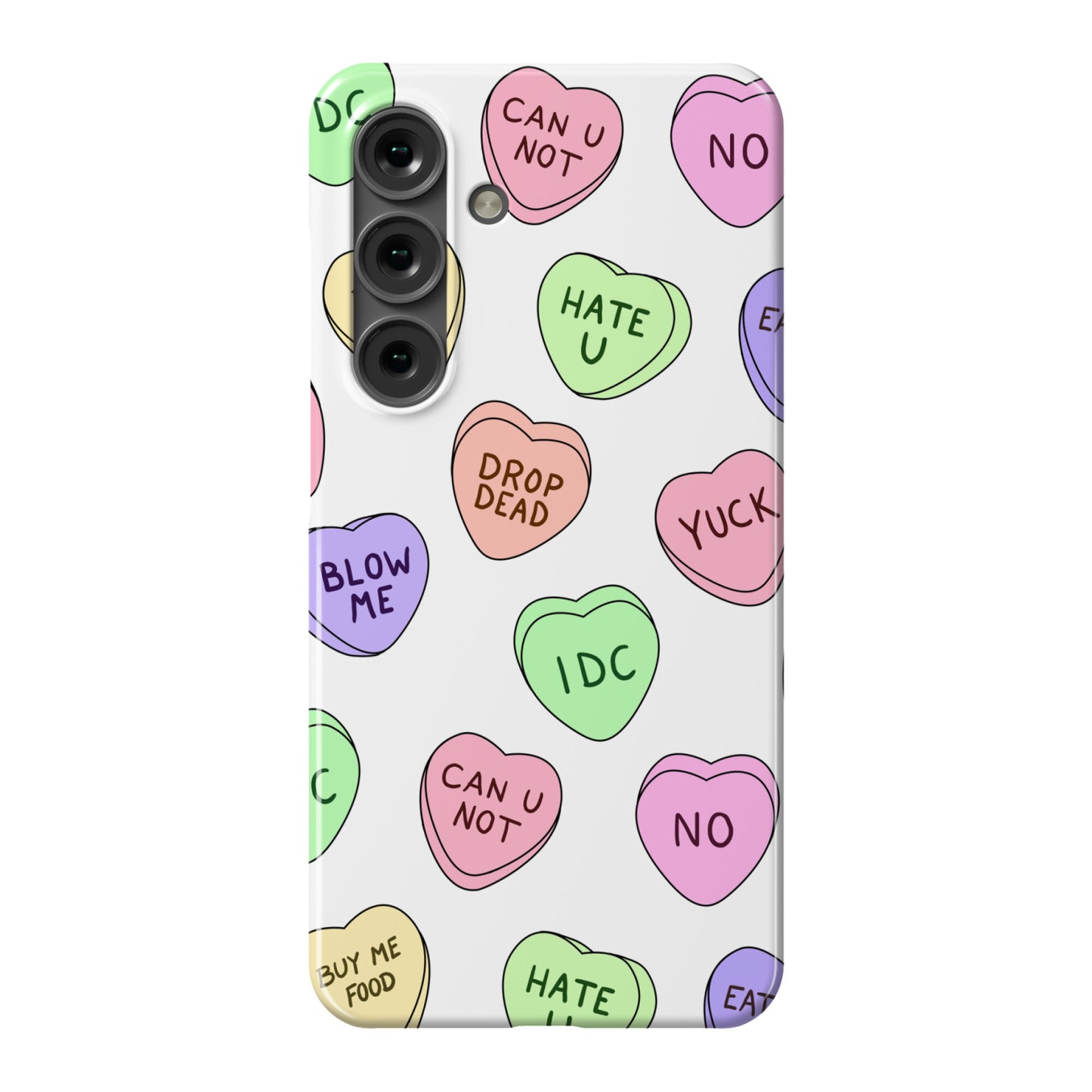 Conversation Hearts Phone Case