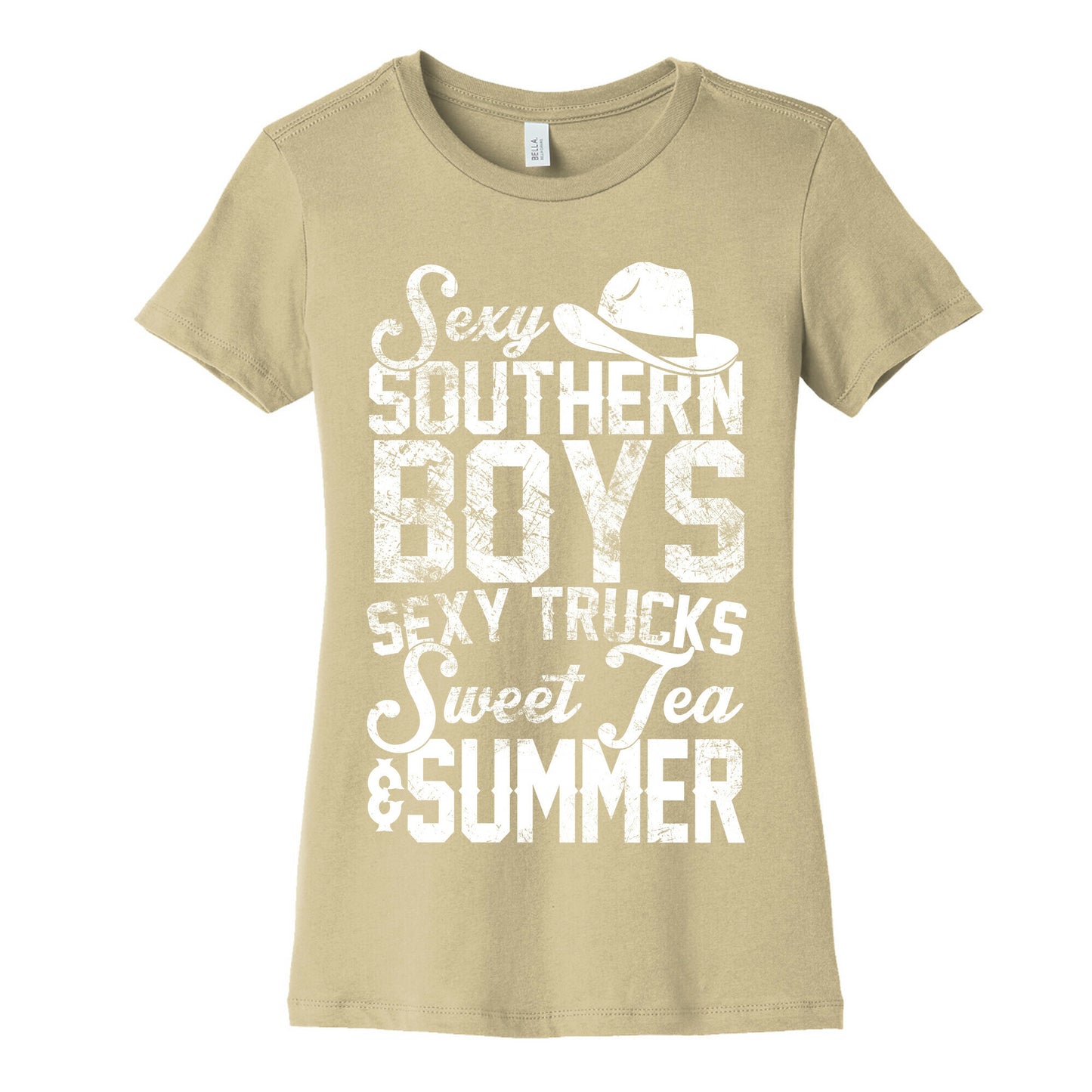 Sexy Southern Boys, Sexy Trucks, Sweet Tea & Summer Women's Cotton Tee