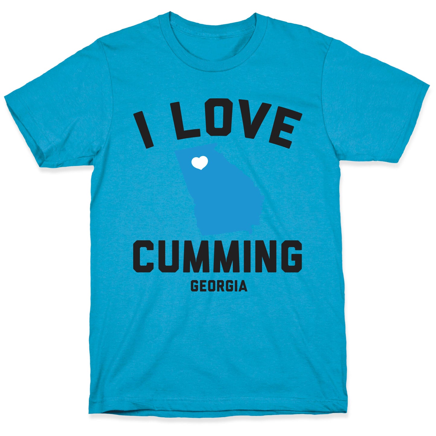 I Love Cumming Georgia Unisex Triblend Tee