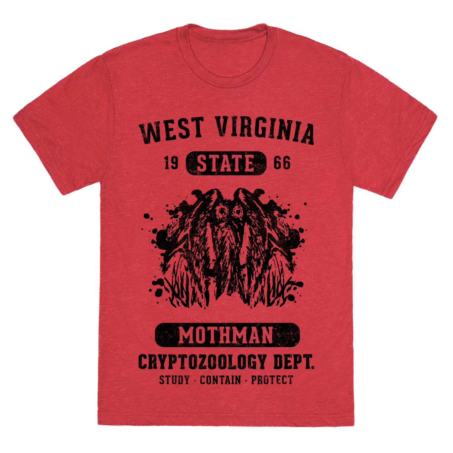 West Virginia Mothman Cryptozoology Unisex Triblend Tee