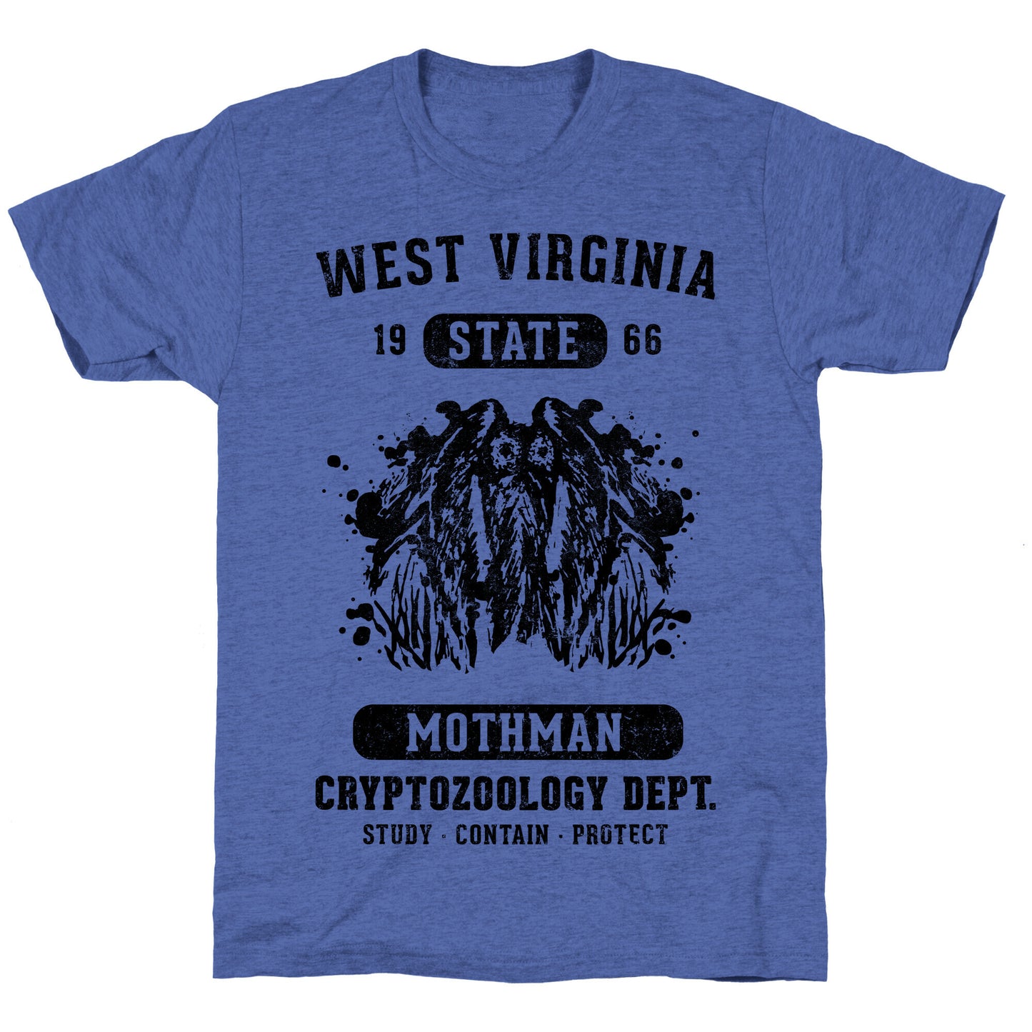 West Virginia Mothman Cryptozoology Unisex Triblend Tee