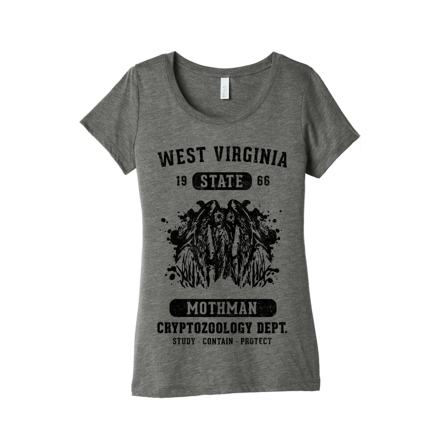 West Virginia Mothman Cryptozoology Women's Triblend Tee