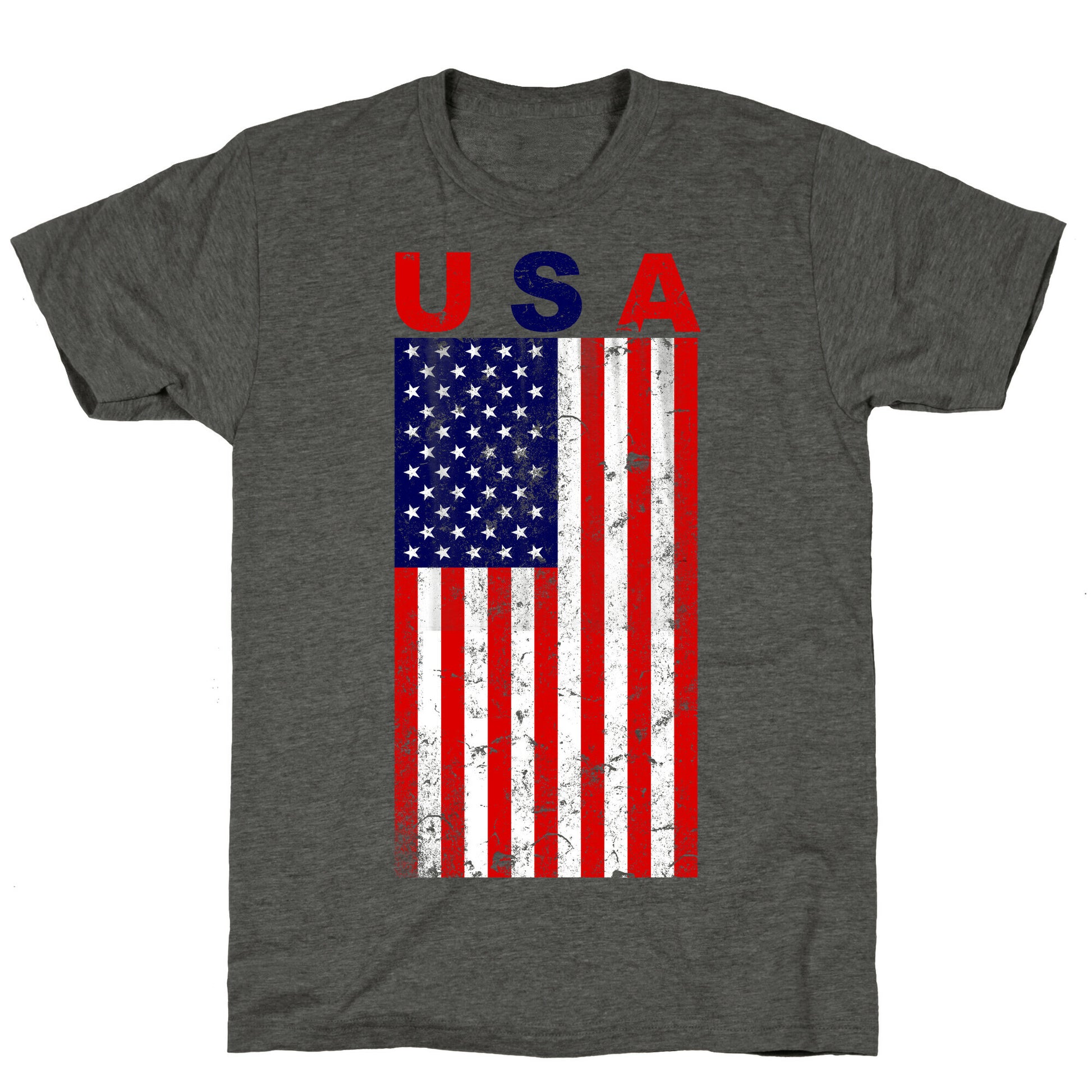 USA Flag Unisex Triblend Tee