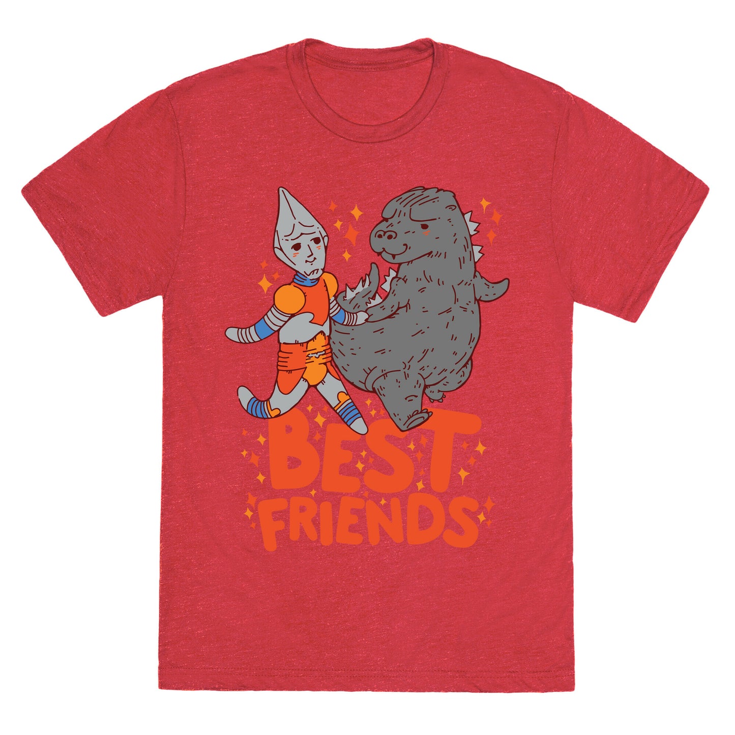 Best Friends Jet Jaguar & Godzilla Unisex Triblend Tee