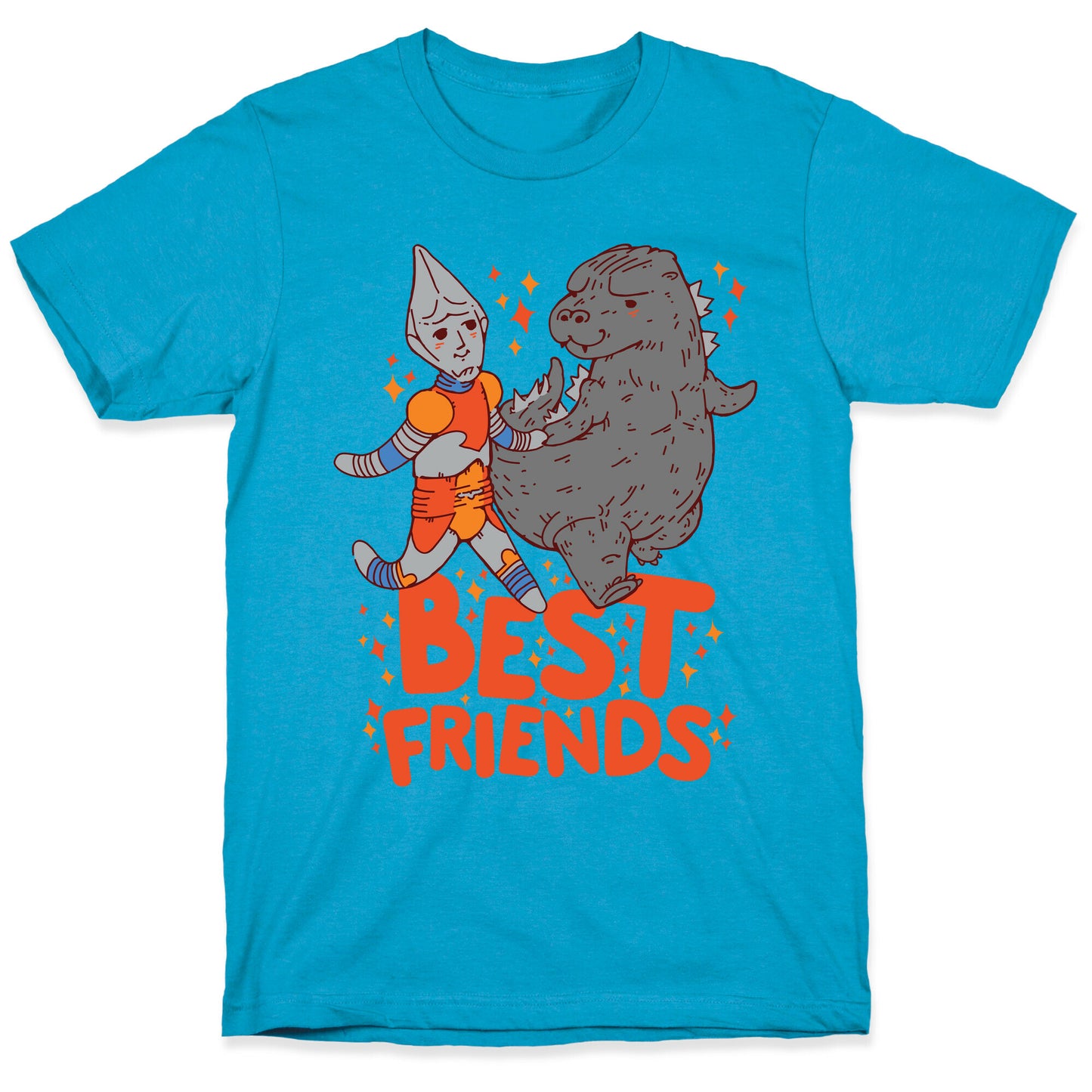 Best Friends Jet Jaguar & Godzilla Unisex Triblend Tee