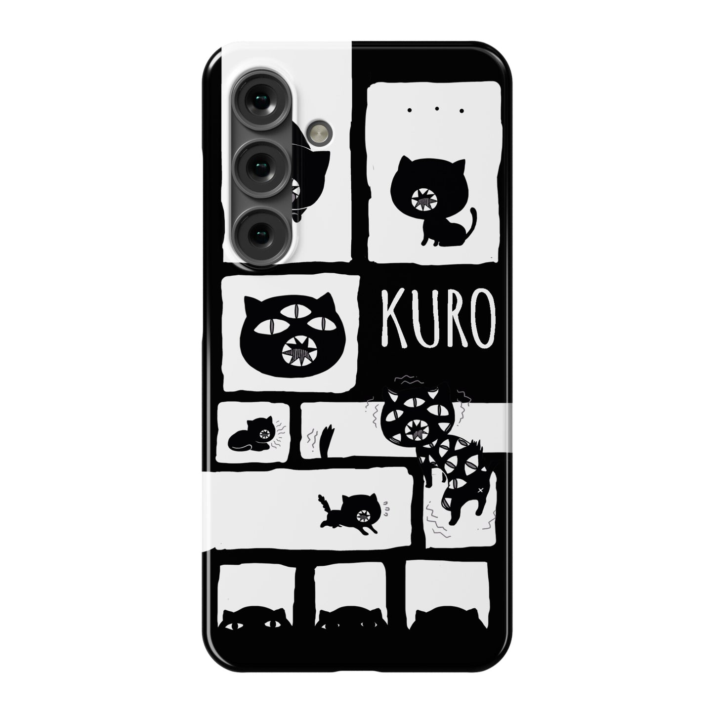Kuro Cat Pattern Phone Case