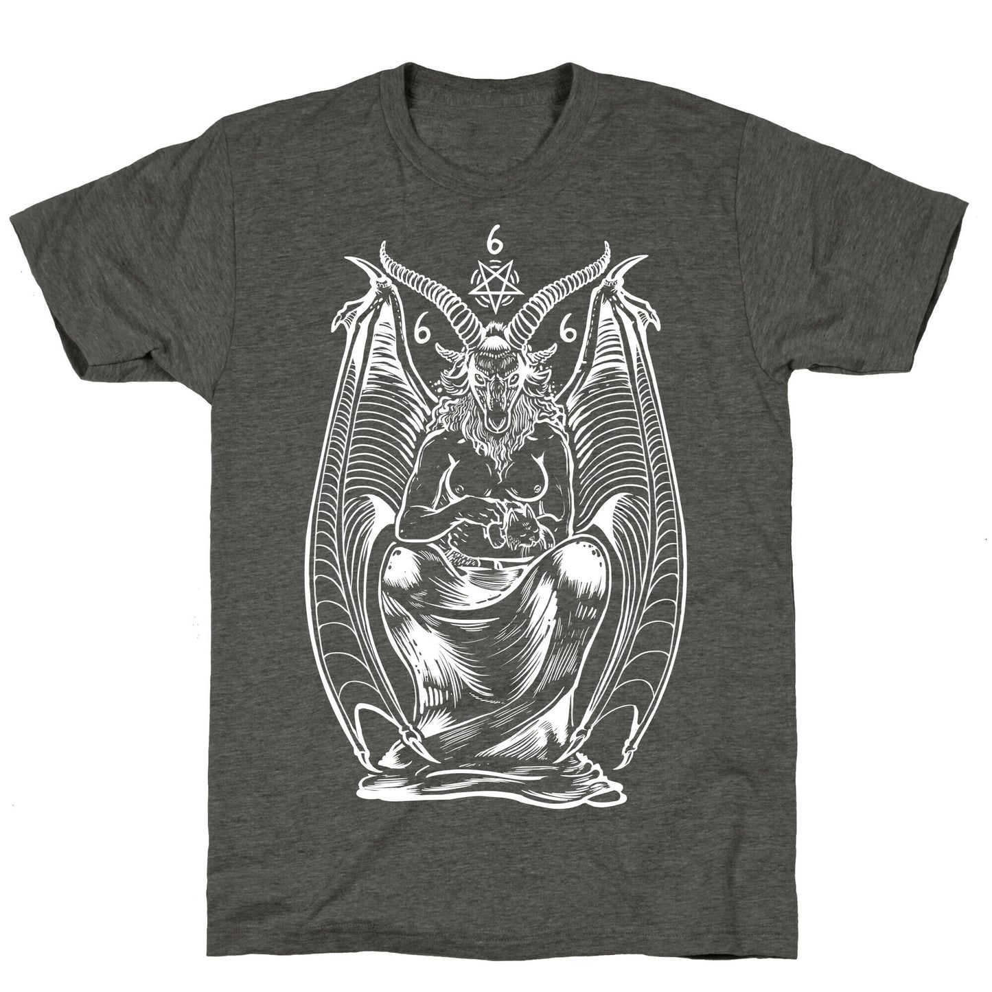Pet Cats. Hail Satan. Unisex Triblend Tee