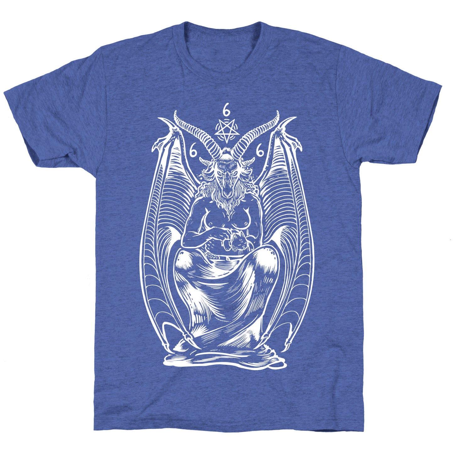 Pet Cats. Hail Satan. Unisex Triblend Tee