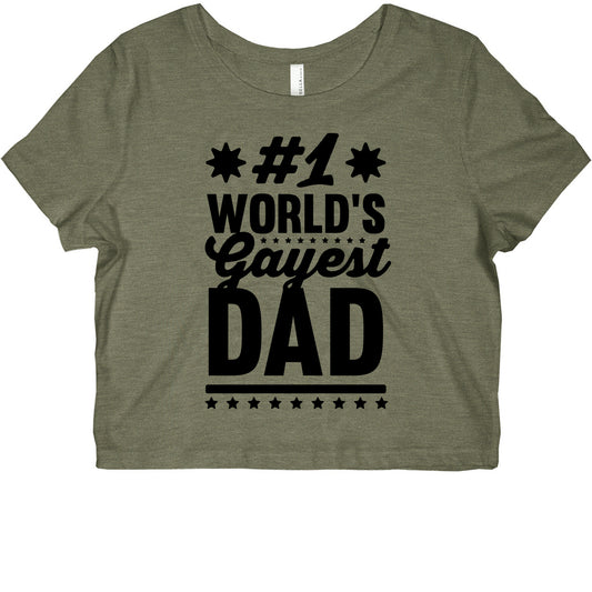 #1 World's Gayest Dad Graphic Baby Tee