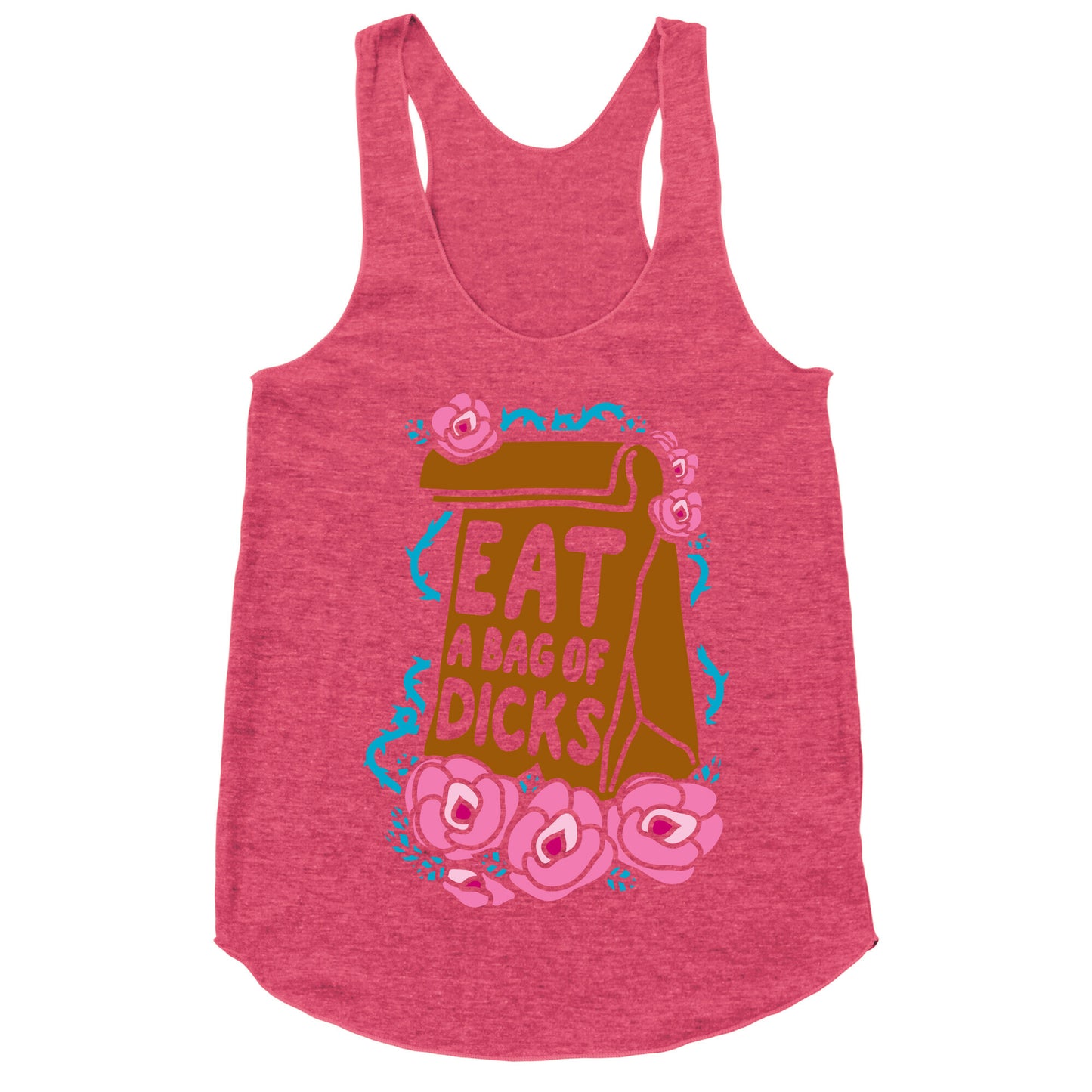 Eat A Bag of Dicks Racerback Tank