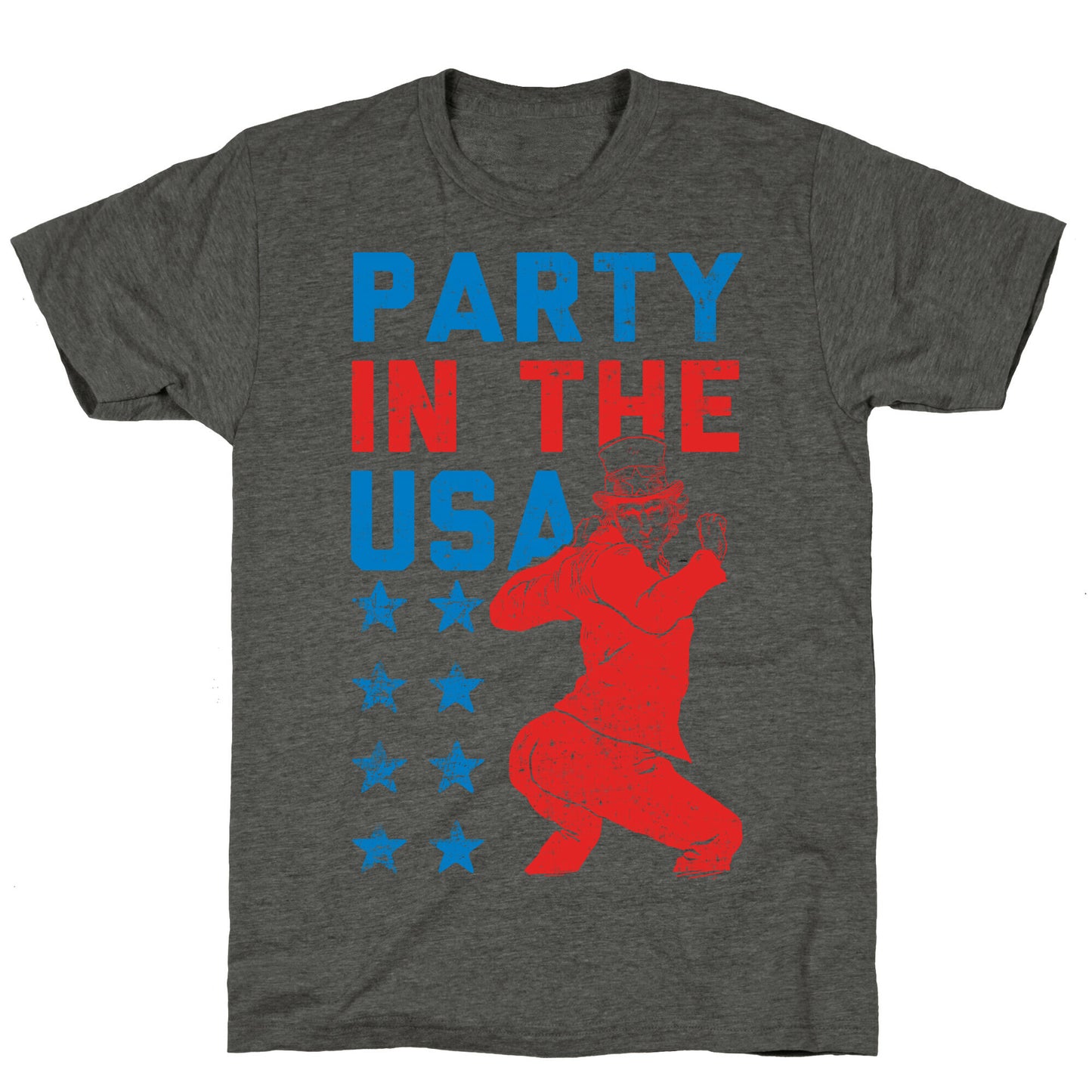 Party In The USA Uncle Sam Unisex Triblend Tee