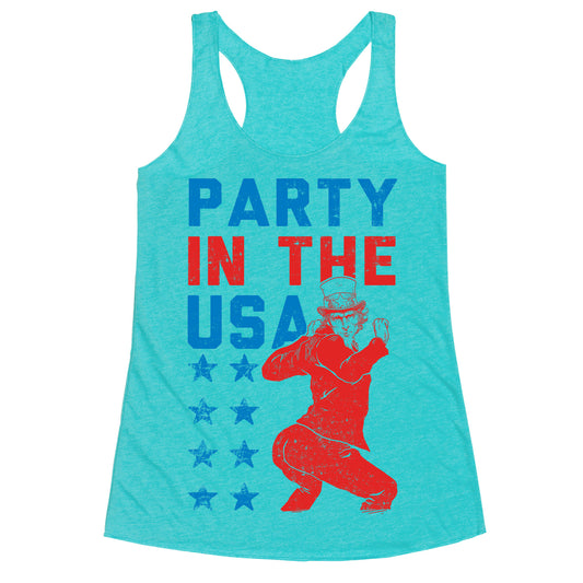 Party In The USA Uncle Sam Racerback Tank