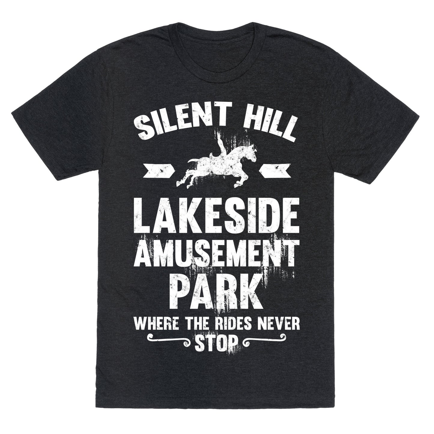 Silent Hill Lakeside Amusement Park Where The Rides Never Stop Unisex Triblend Tee