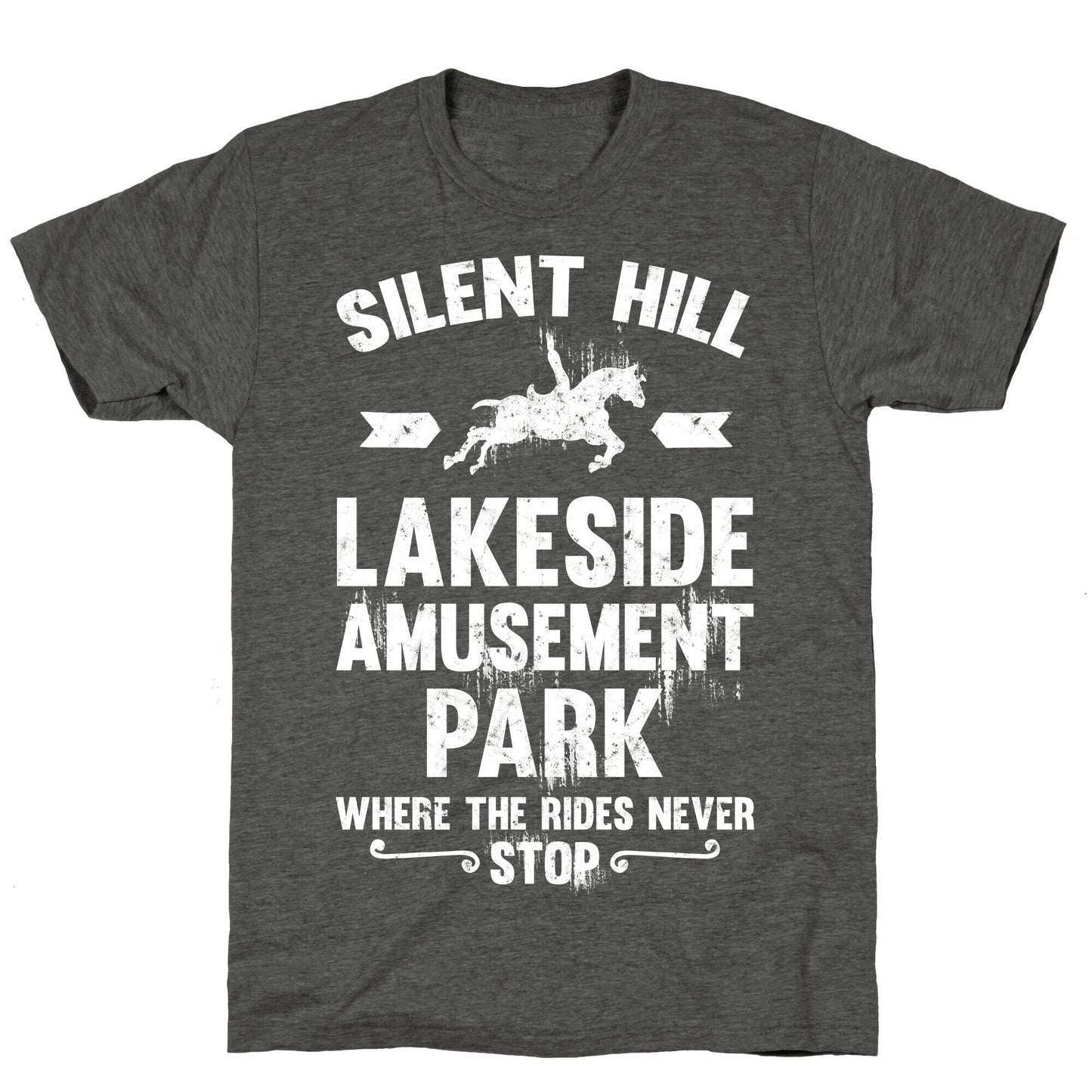 Silent Hill Lakeside Amusement Park Where The Rides Never Stop Unisex Triblend Tee
