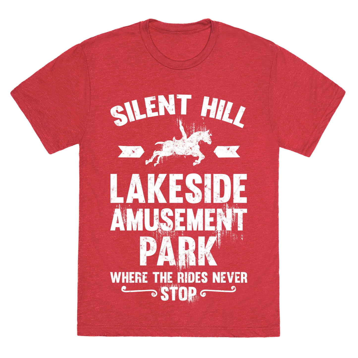 Silent Hill Lakeside Amusement Park Where The Rides Never Stop Unisex Triblend Tee