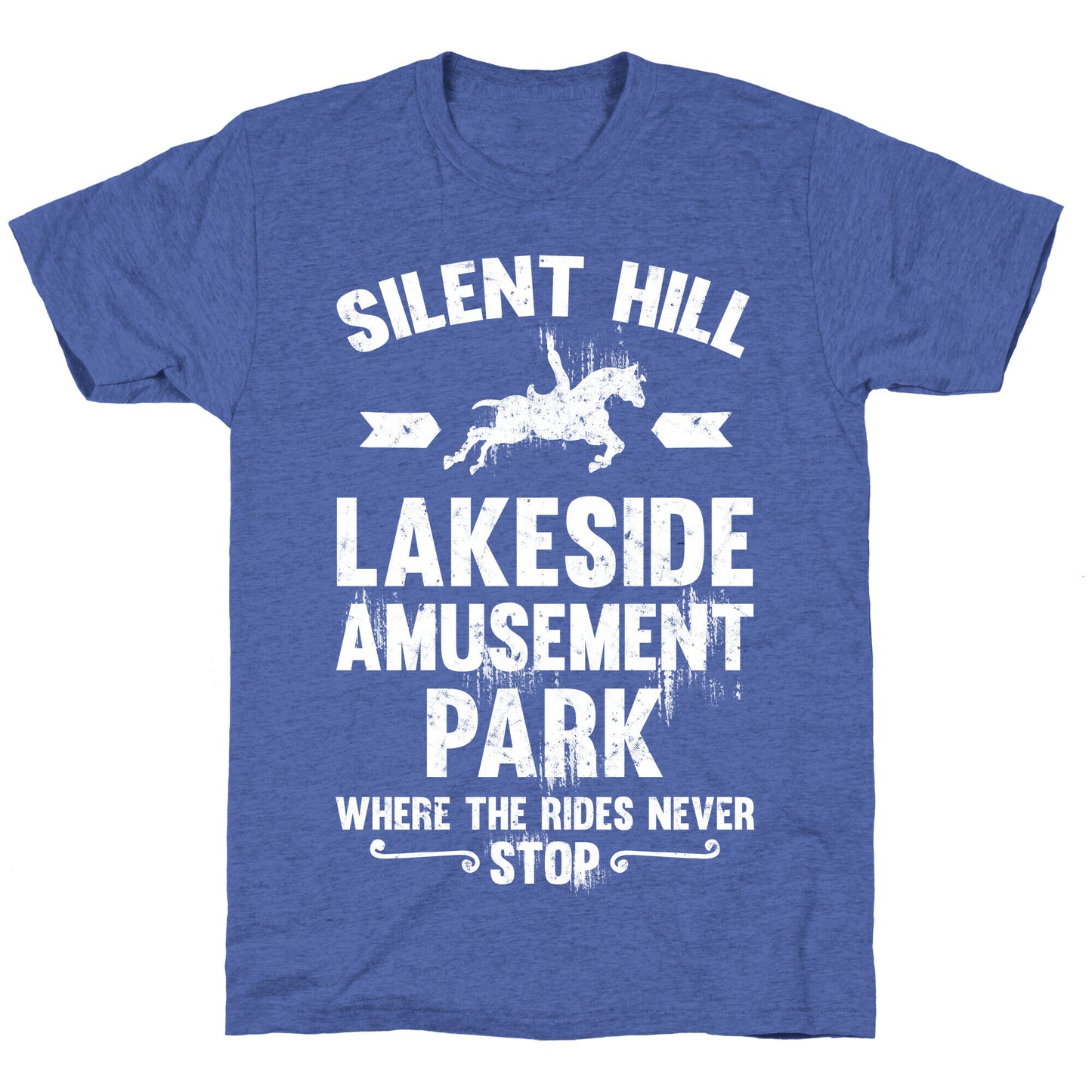 Silent Hill Lakeside Amusement Park Where The Rides Never Stop Unisex Triblend Tee