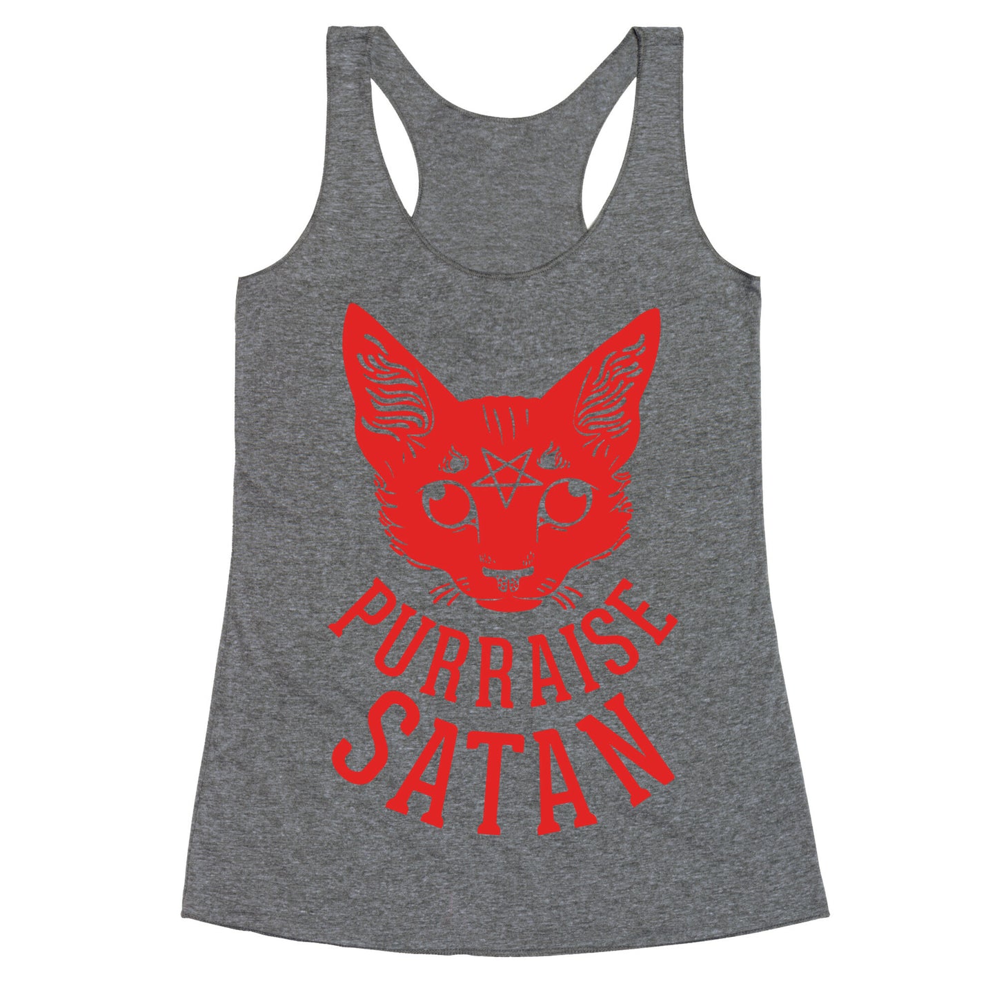 Purraise Satan Racerback Tank