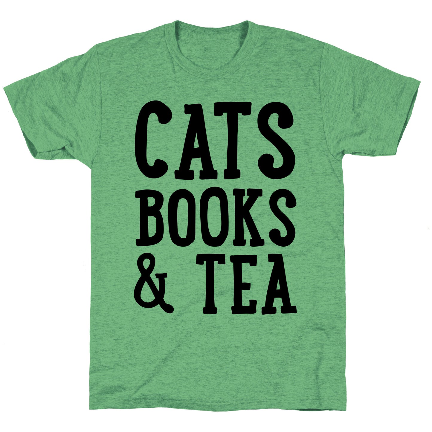Cats, Books & Tea Unisex Triblend Tee