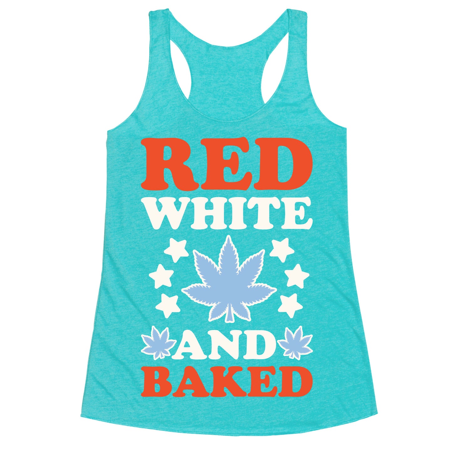 Red White and Baked Racerback Tank