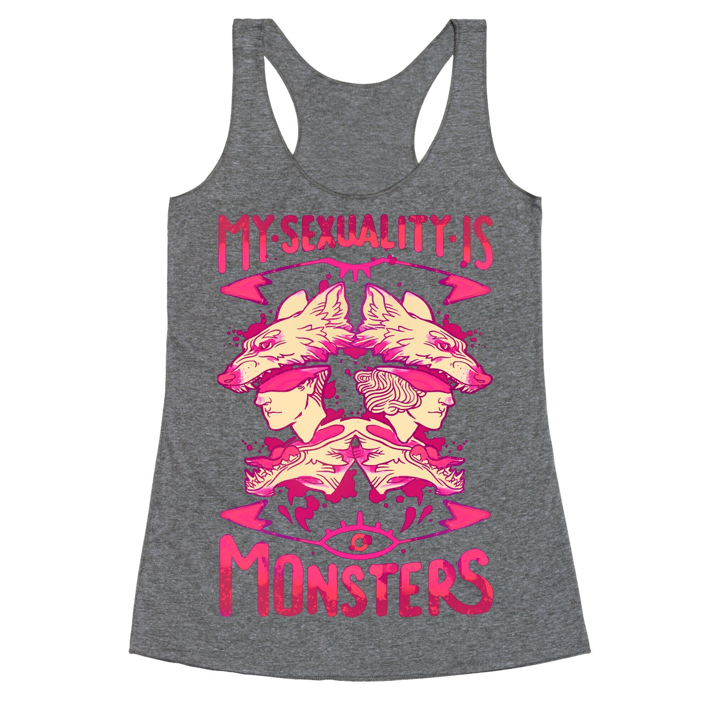 My Sexuality Is Monsters Racerback Tank