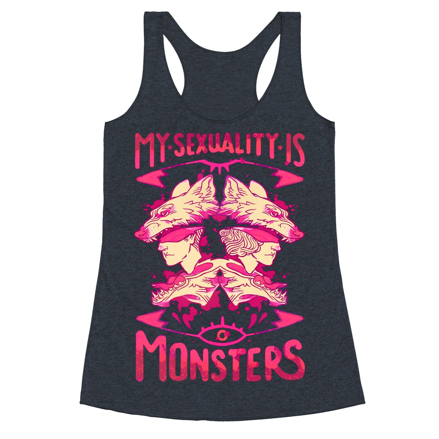 My Sexuality Is Monsters Racerback Tank