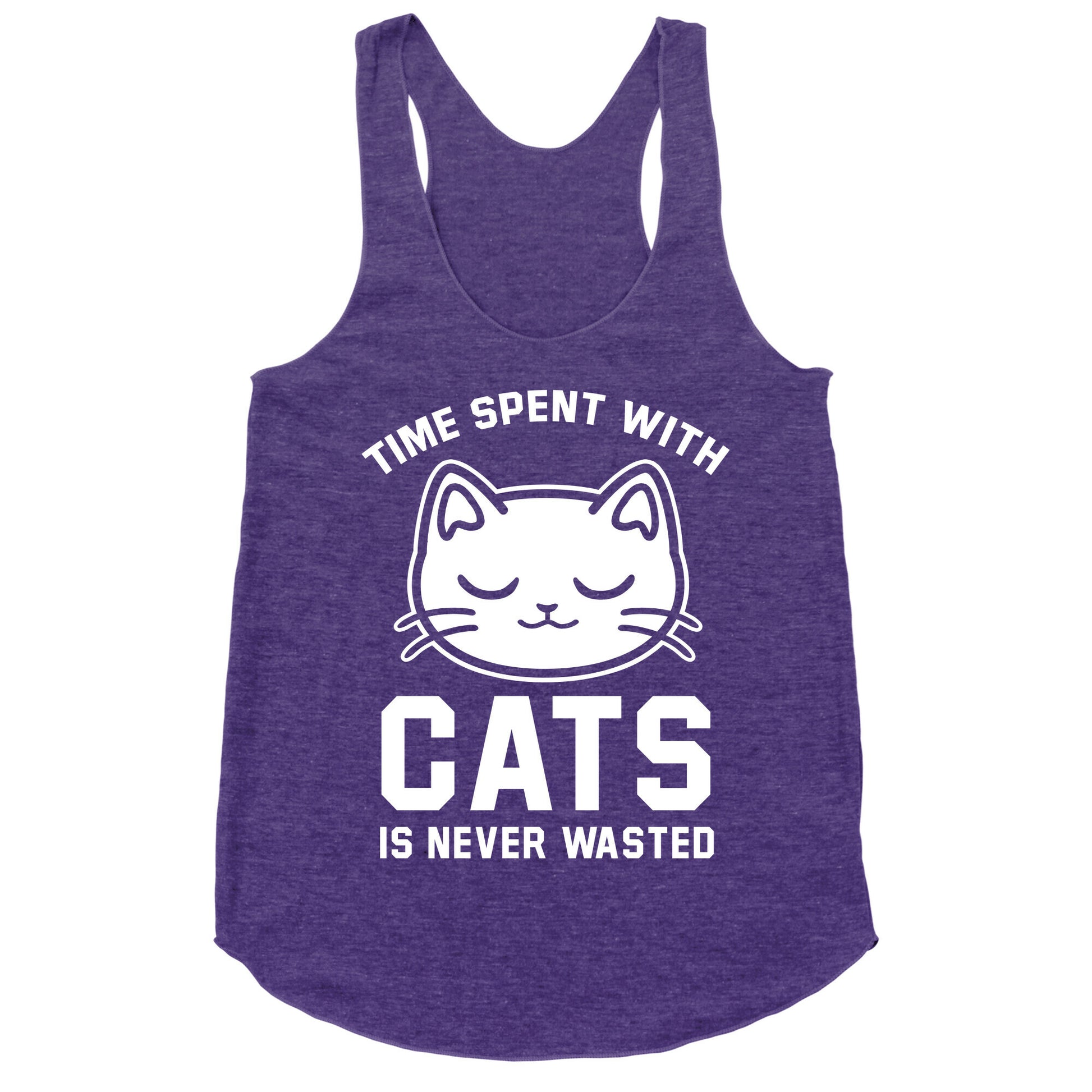 Time Spent With Cats Racerback Tank