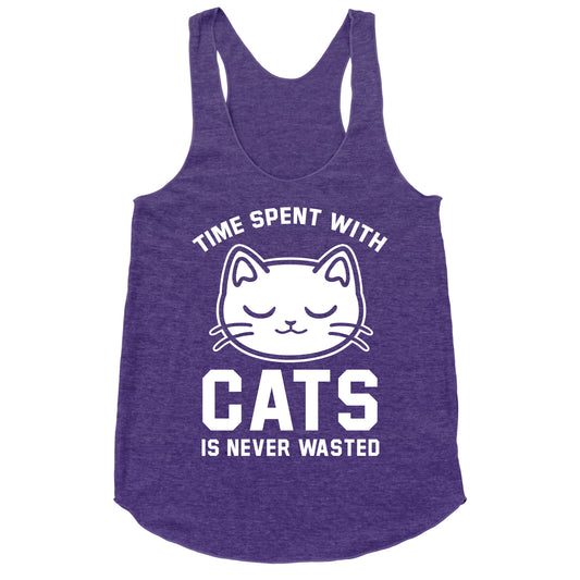 Time Spent With Cats Racerback Tank