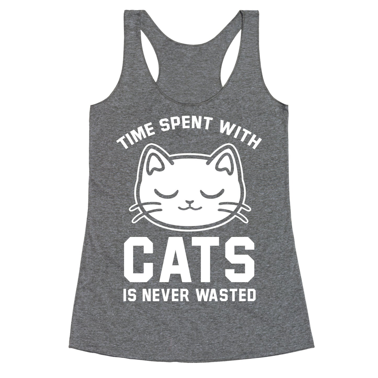 Time Spent With Cats Racerback Tank