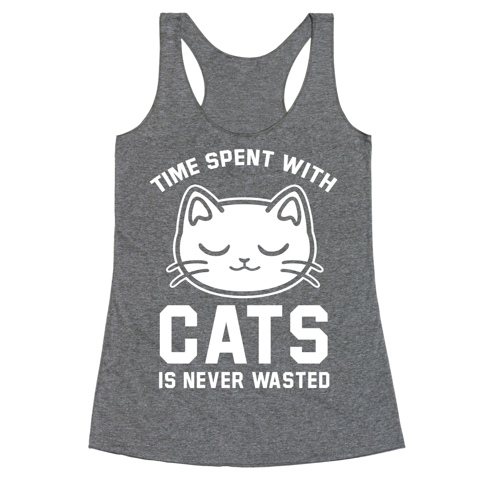 Time Spent With Cats Racerback Tank