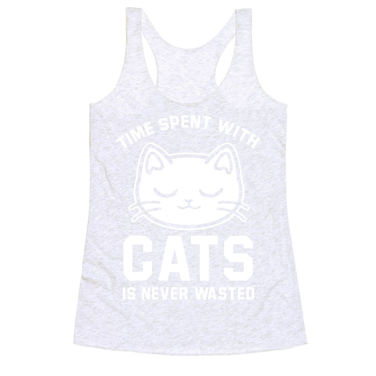 Time Spent With Cats Racerback Tank