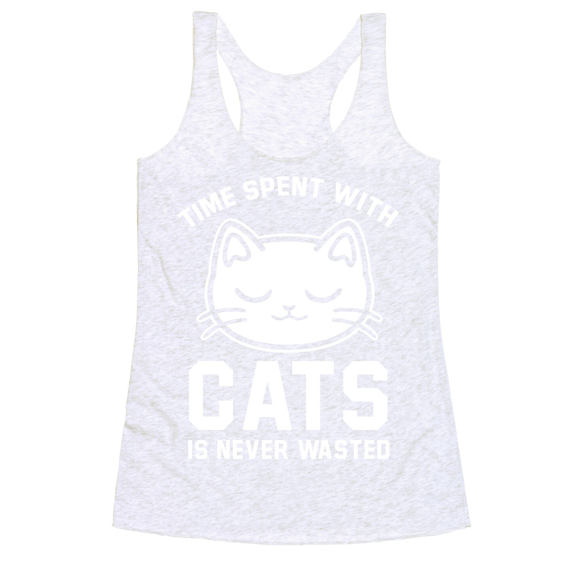 Time Spent With Cats Racerback Tank