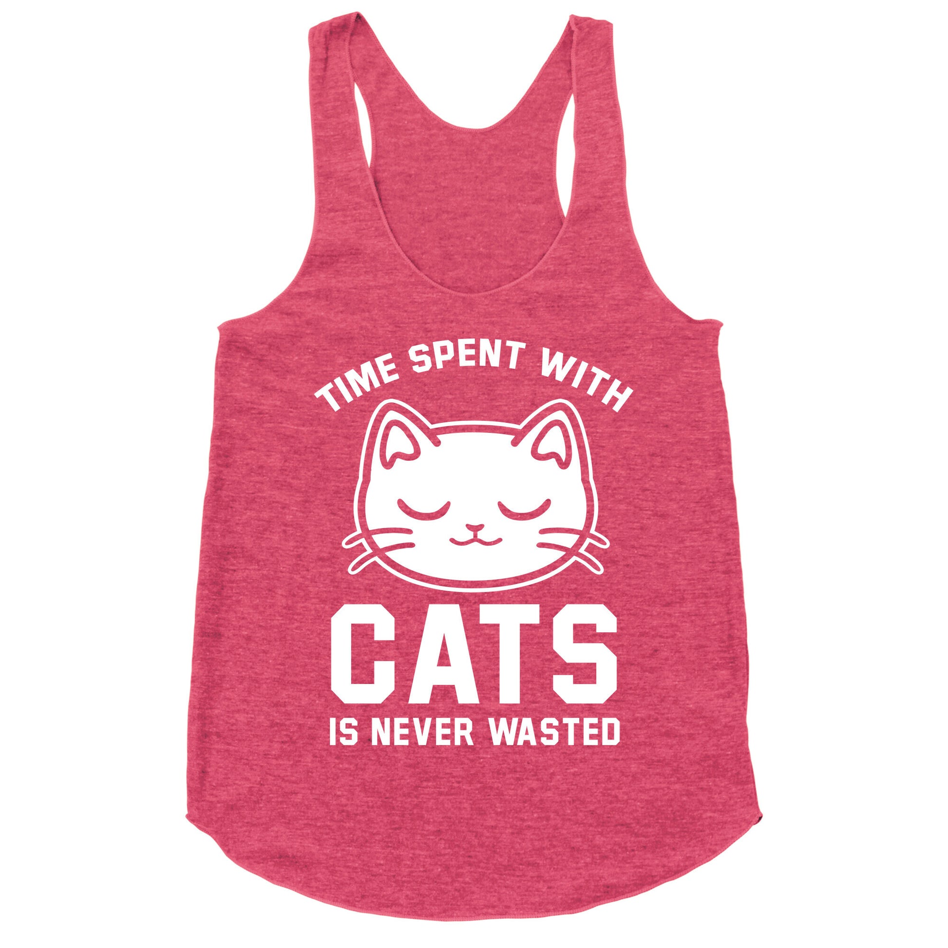 Time Spent With Cats Racerback Tank
