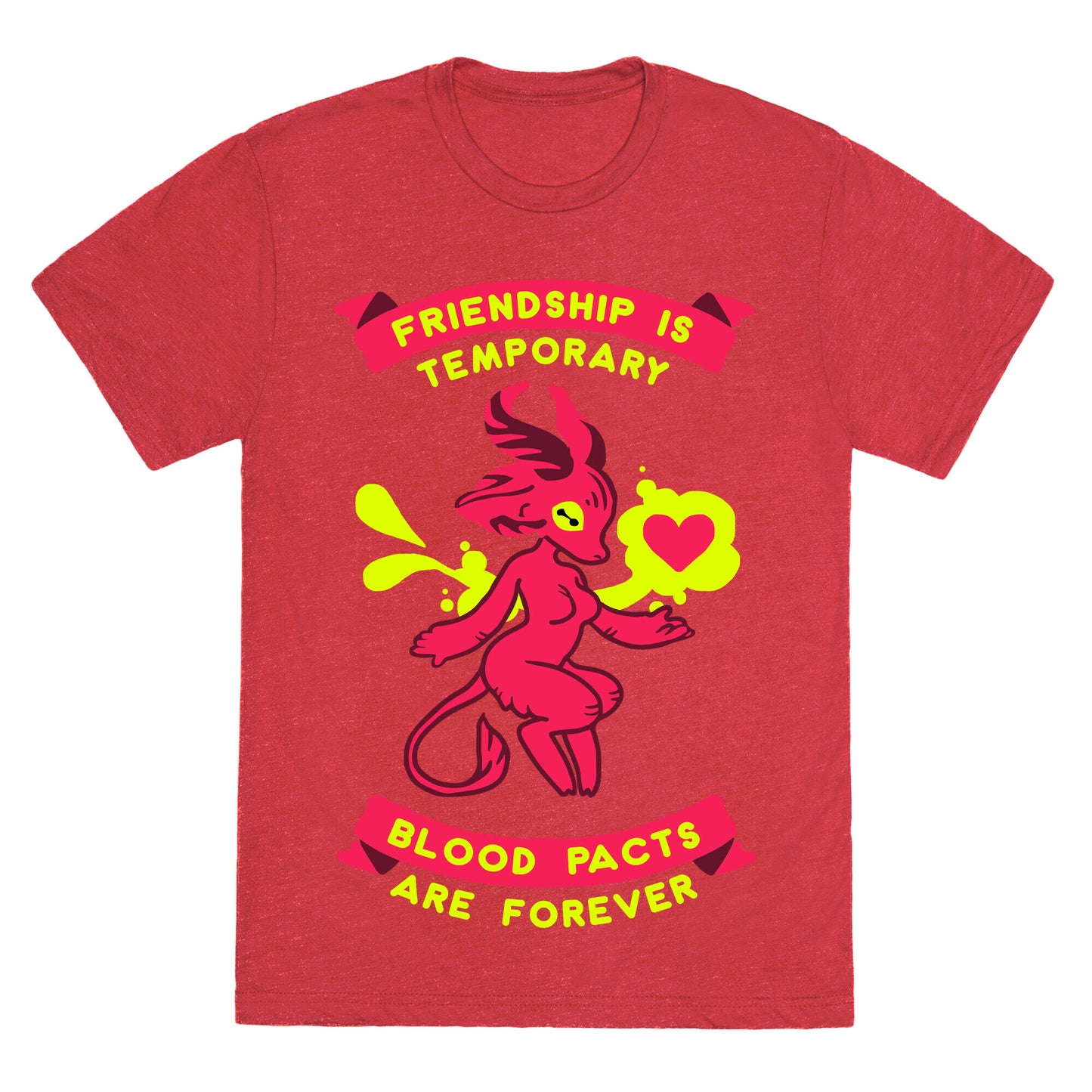 Friendship is Temporary Blood Pacts Are Forever Unisex Triblend Tee