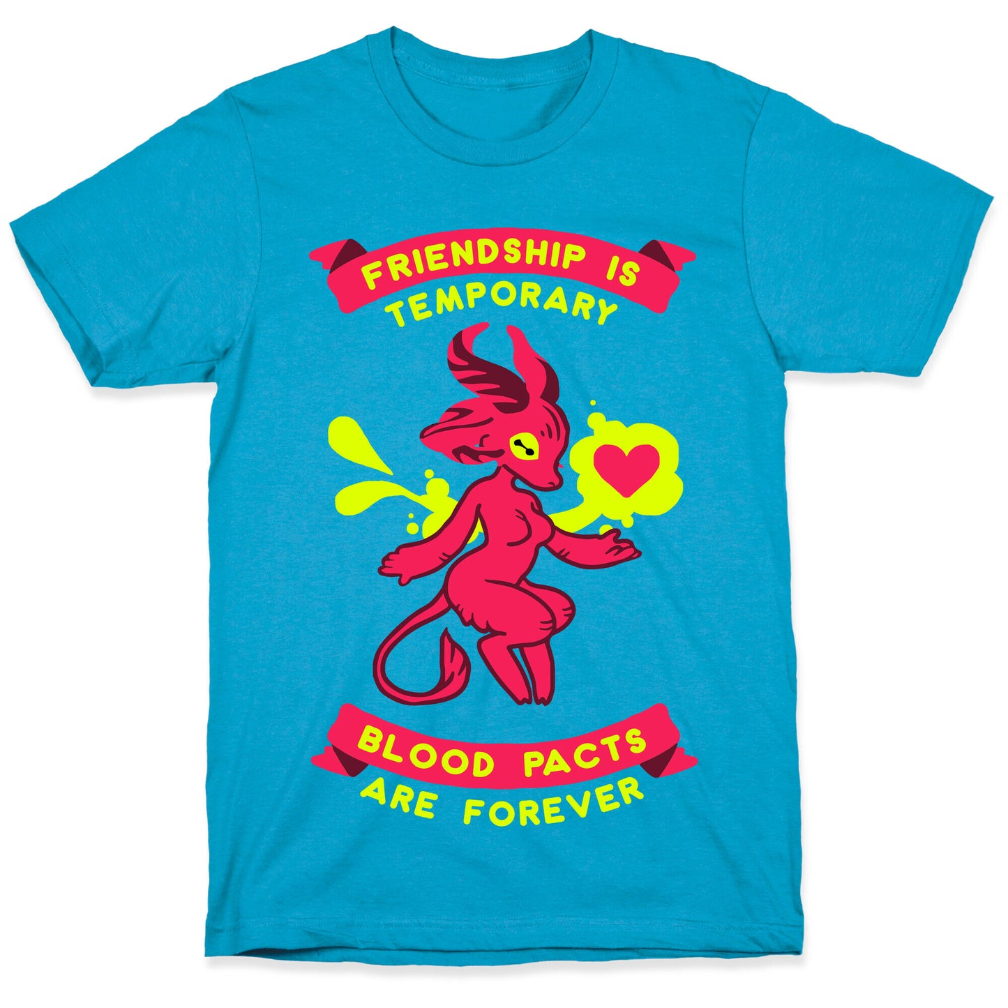 Friendship is Temporary Blood Pacts Are Forever Unisex Triblend Tee