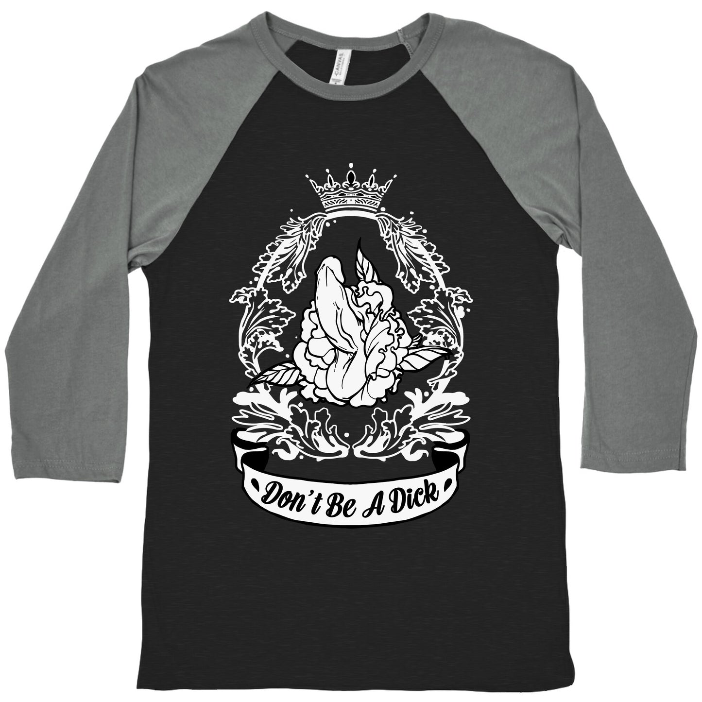 Don't Be A Dick Baseball Tee