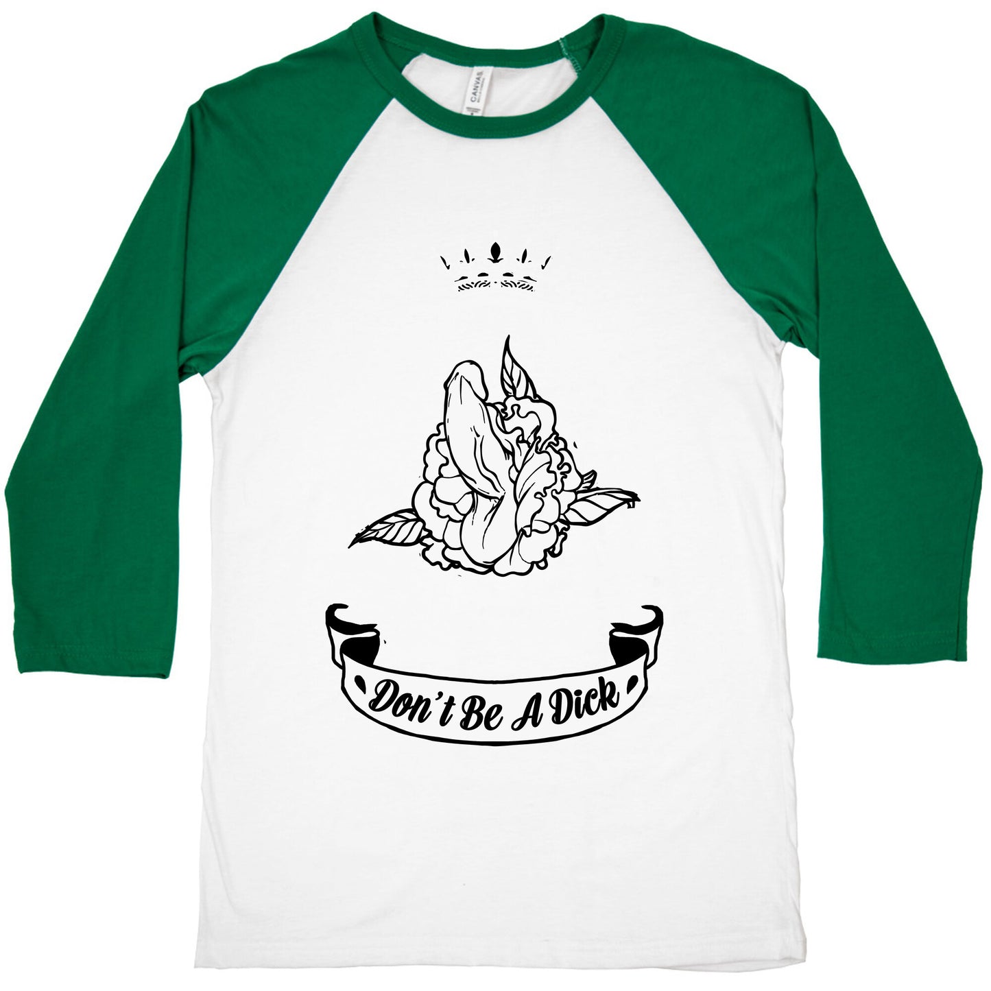 Don't Be A Dick Baseball Tee