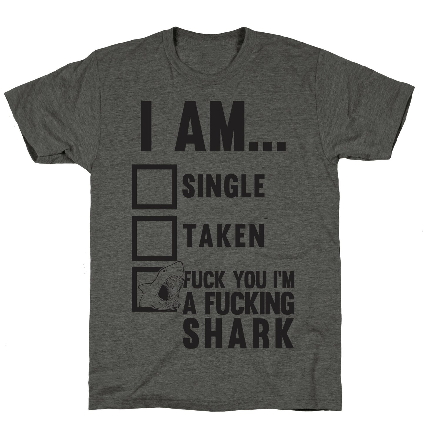 Fuck You I'm A Fucking Shark Unisex Triblend Tee