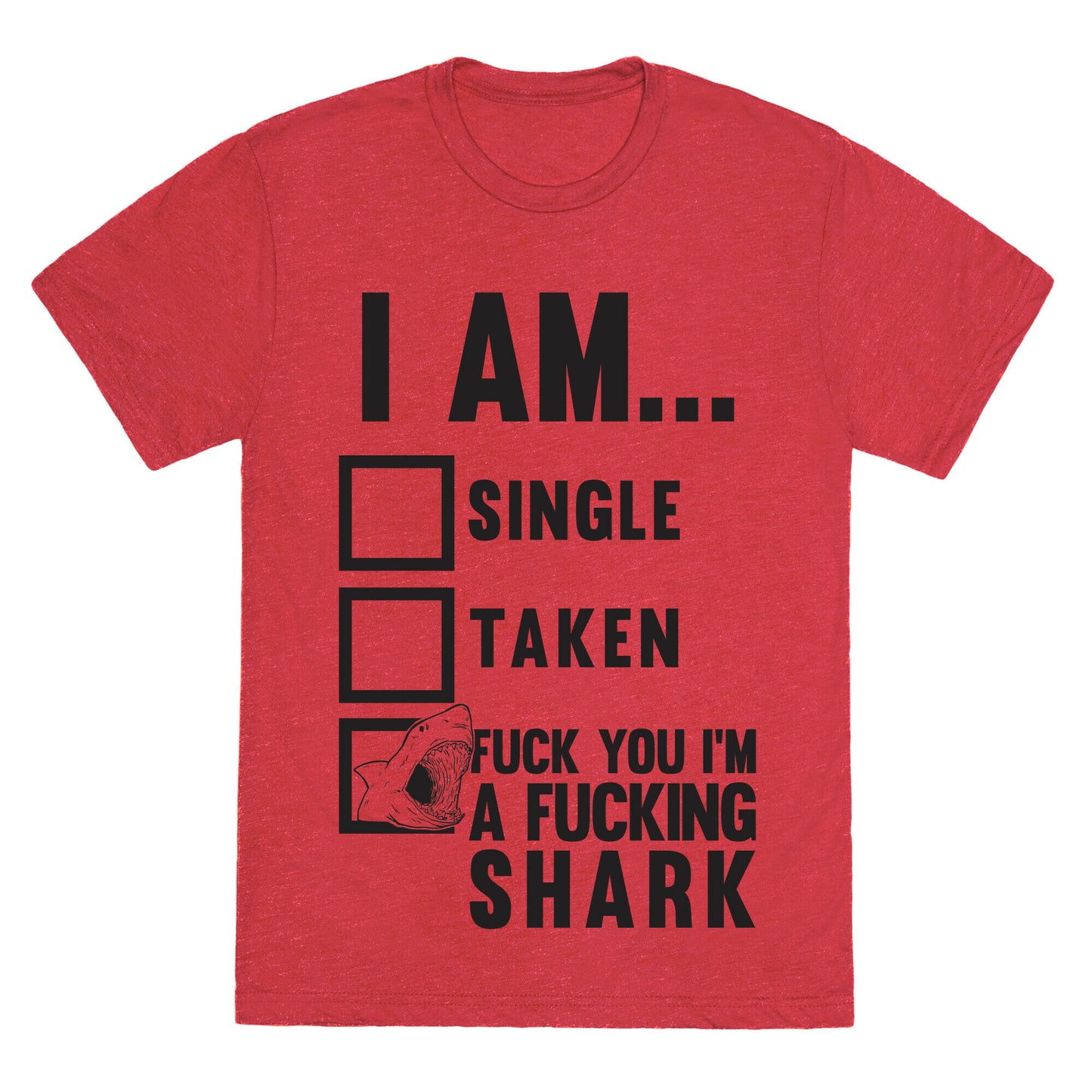 Fuck You I'm A Fucking Shark Unisex Triblend Tee