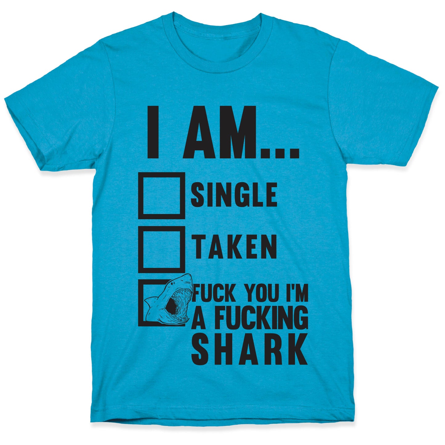 Fuck You I'm A Fucking Shark Unisex Triblend Tee