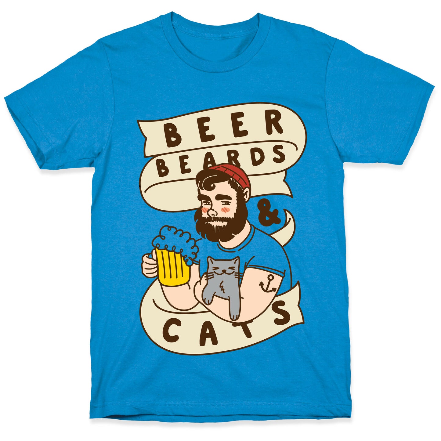 Beer, Beards and Cats T-Shirt