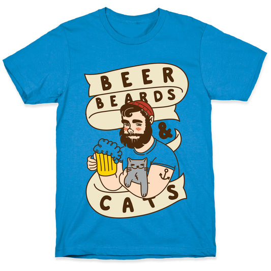 Beer, Beards and Cats T-Shirt